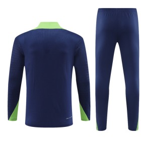 Dječji Brazil Sweatshirt Za Trening Četvrt Zip 2024-25 Navy
